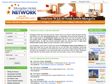 Tablet Screenshot of mongolianhotels.net